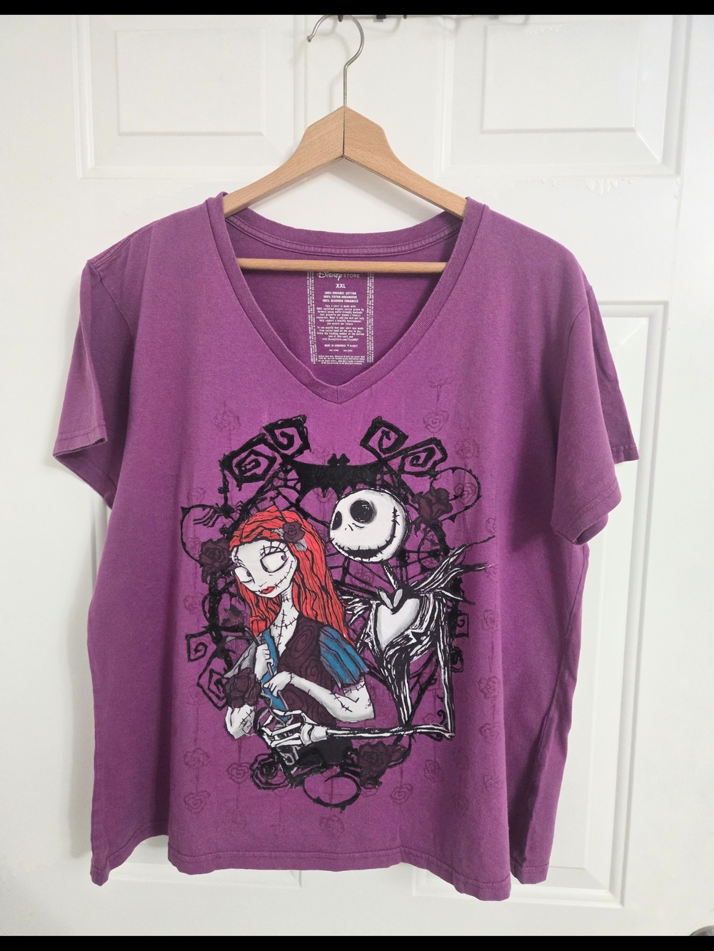 Disney The Nightmare Before Christmas V-Neck Tee Size XXL plus Size